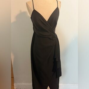 Diane Von Furstenberg Black Midi Dress
